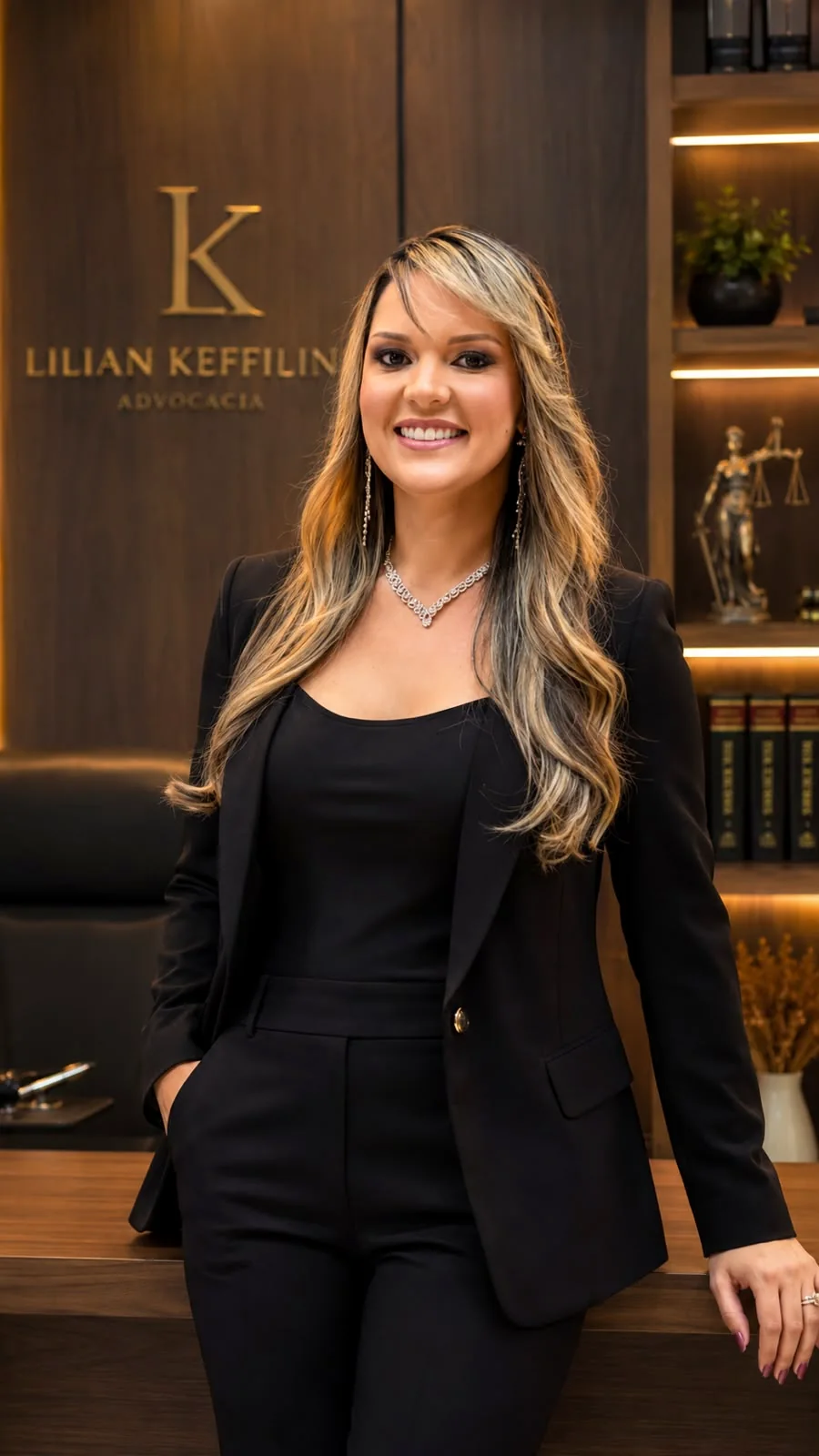 Lilian Keffilin, advogada, no escritório em Brasília/DF